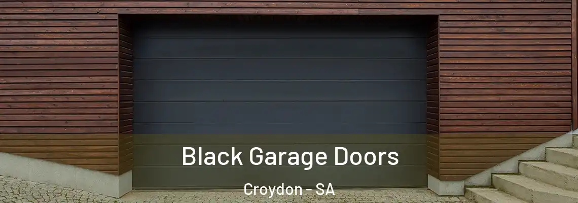  Black Garage Doors Croydon - SA