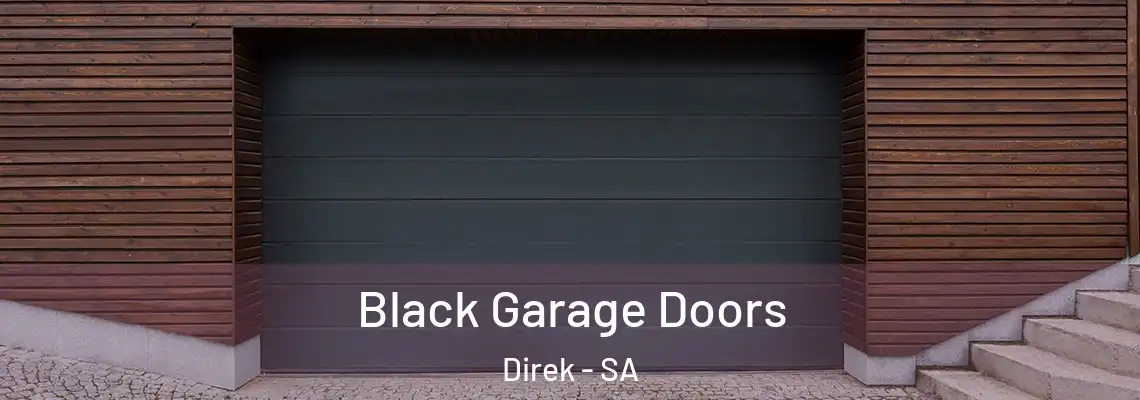  Black Garage Doors Direk - SA