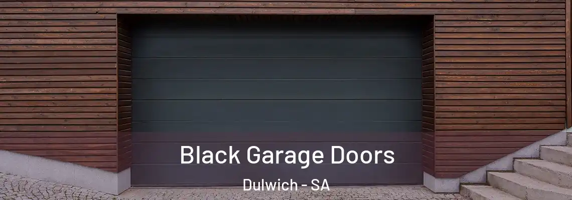  Black Garage Doors Dulwich - SA