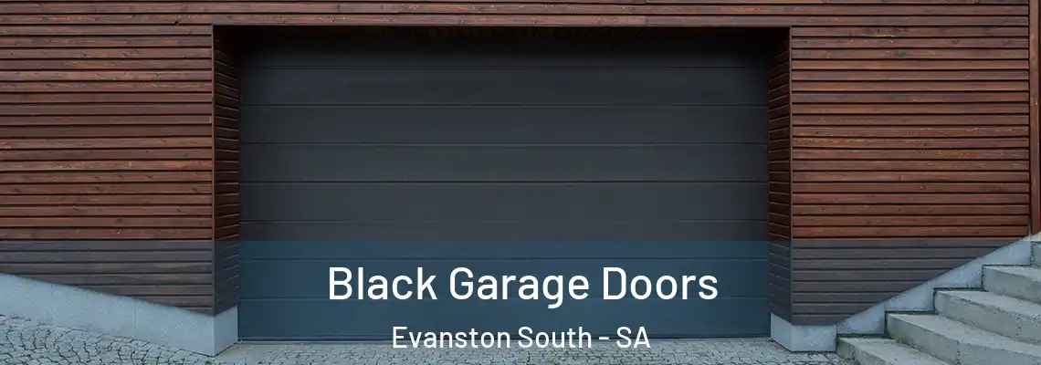  Black Garage Doors Evanston South - SA