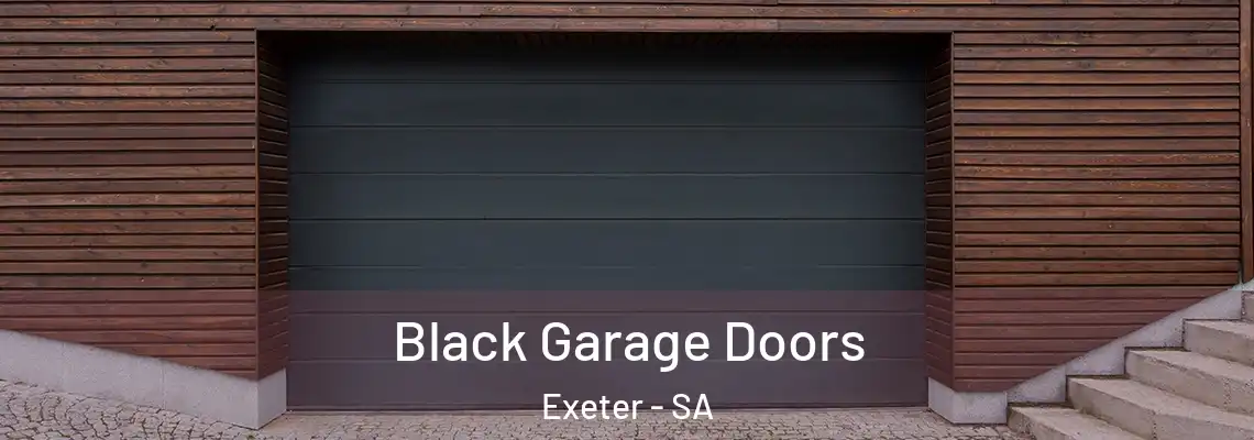  Black Garage Doors Exeter - SA
