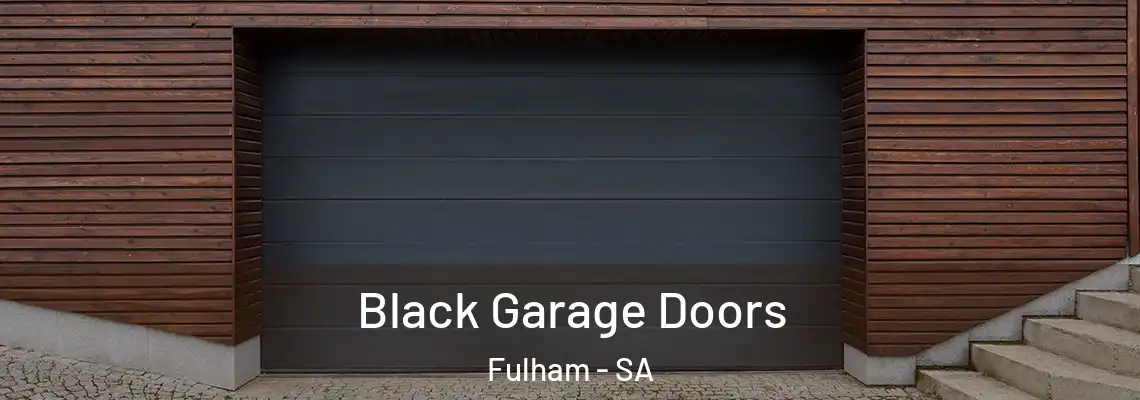  Black Garage Doors Fulham - SA