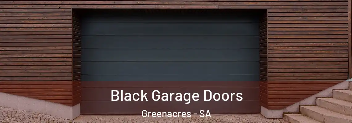  Black Garage Doors Greenacres - SA