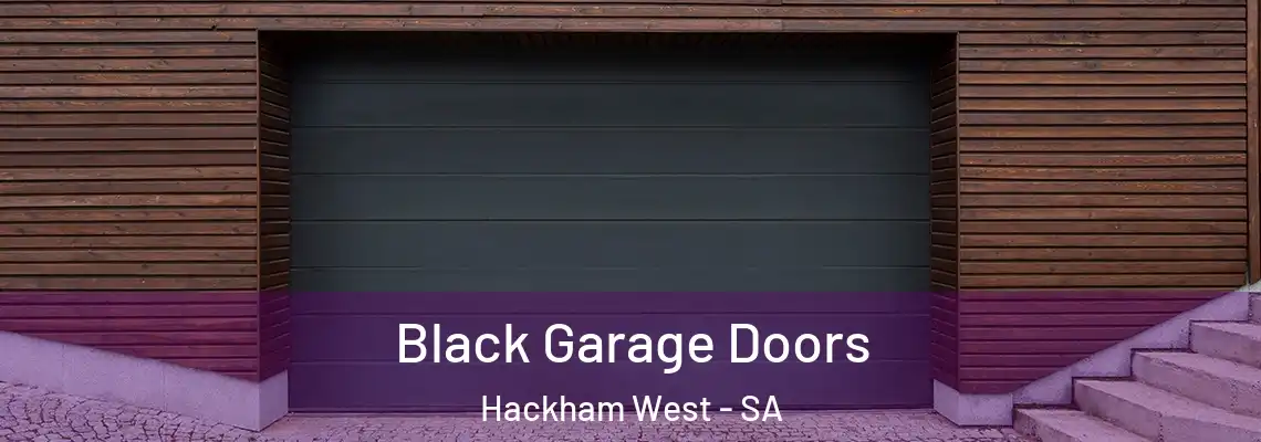  Black Garage Doors Hackham West - SA