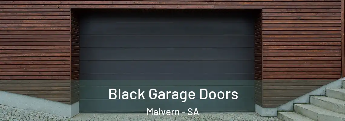  Black Garage Doors Malvern - SA