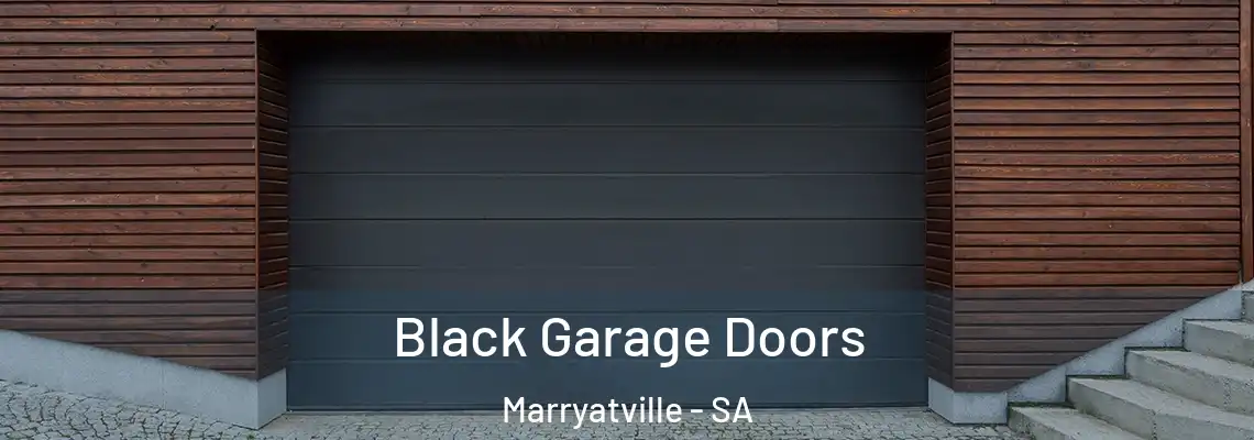  Black Garage Doors Marryatville - SA