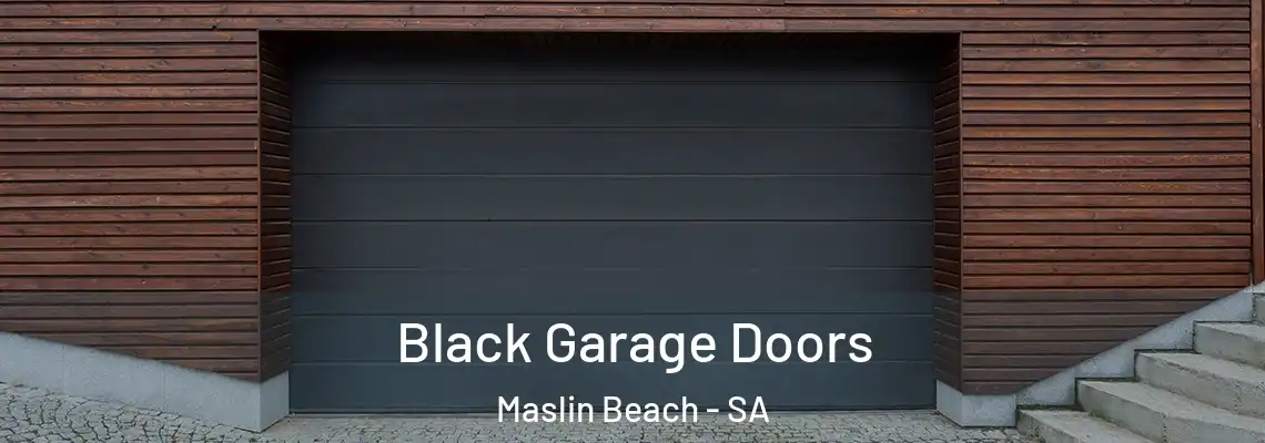  Black Garage Doors Maslin Beach - SA