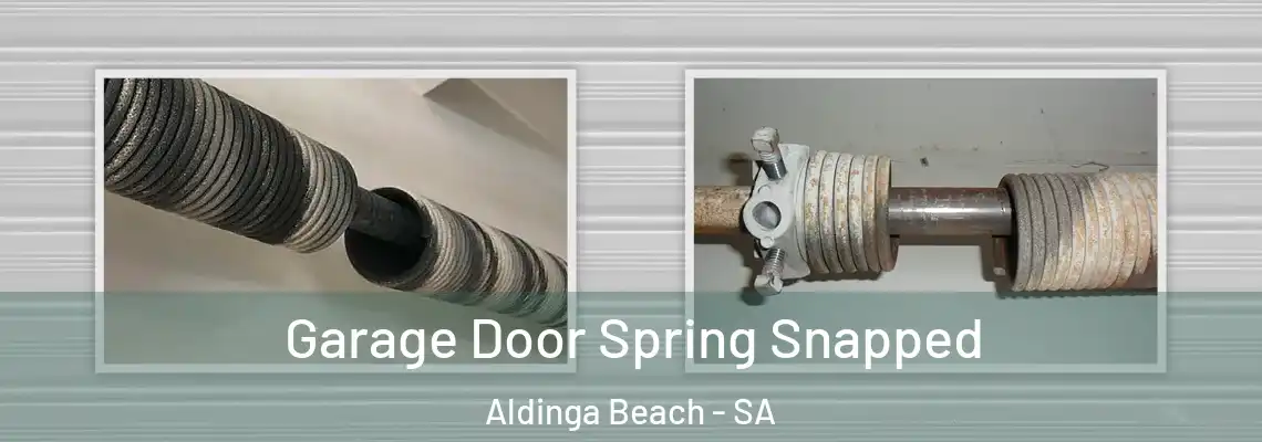  Garage Door Spring Snapped Aldinga Beach - SA