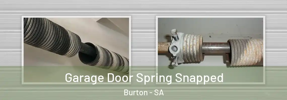  Garage Door Spring Snapped Burton - SA