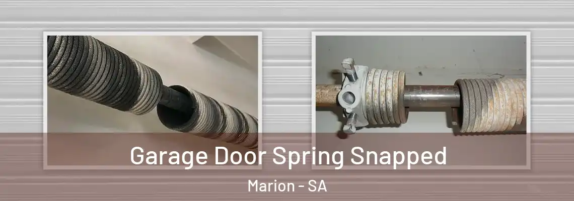  Garage Door Spring Snapped Marion - SA